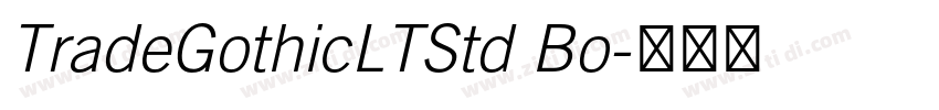 TradeGothicLTStd Bo字体转换